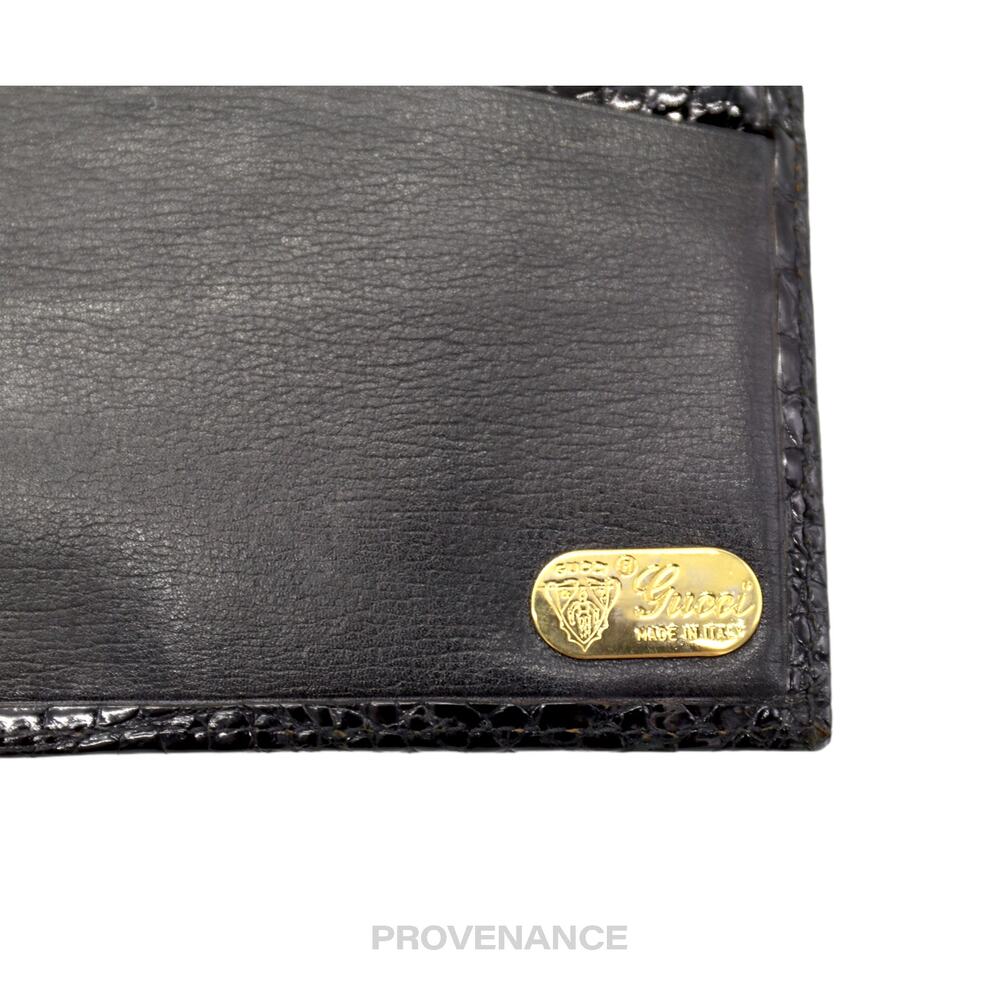 🔴 Gucci Long Wallet - Black Crocodile - Picture 8 of 12